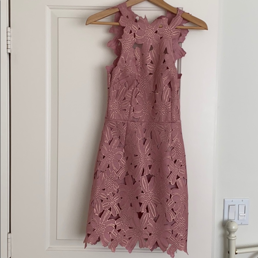Backless mini dress
